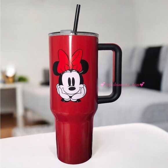 Red Minnie Mouse Tumbler insulated cup 40oz - Picture 1 of 8